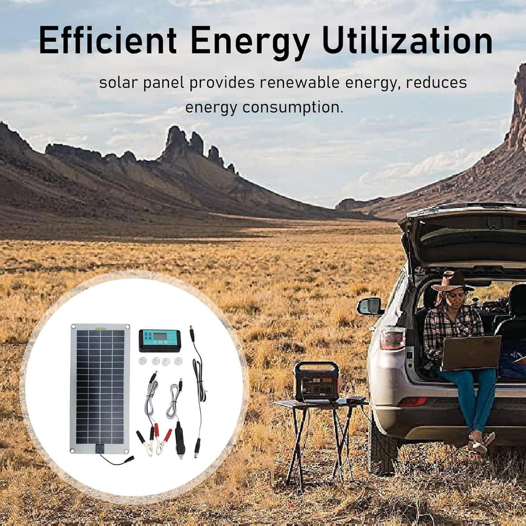 Solar Charger, Car Battery, Trickle Kit, 16,54 x 7,87 Zoll 30 W 12 V Energie, Plug Play Design, Idea