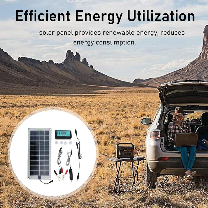 Solar Charger, Car Battery, Trickle Kit, 16,54 x 7,87 Zoll 30 W 12 V Energie, Plug Play Design, Idea