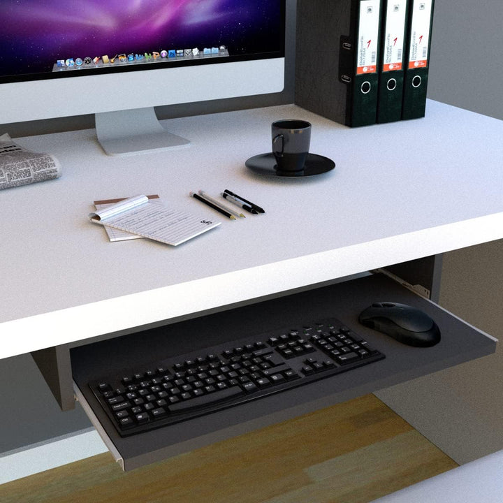 Henor Abnehmbare Tastaturablage aus FSC® Holz 68 x 31 x 9 cm unter Schreibtisch Graphit 68x31x9 Grap