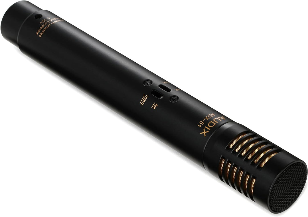 AUDIX ADX51 Small Diaphragm Condenser Microphone, Black, 4 x 4 x 10 Inches