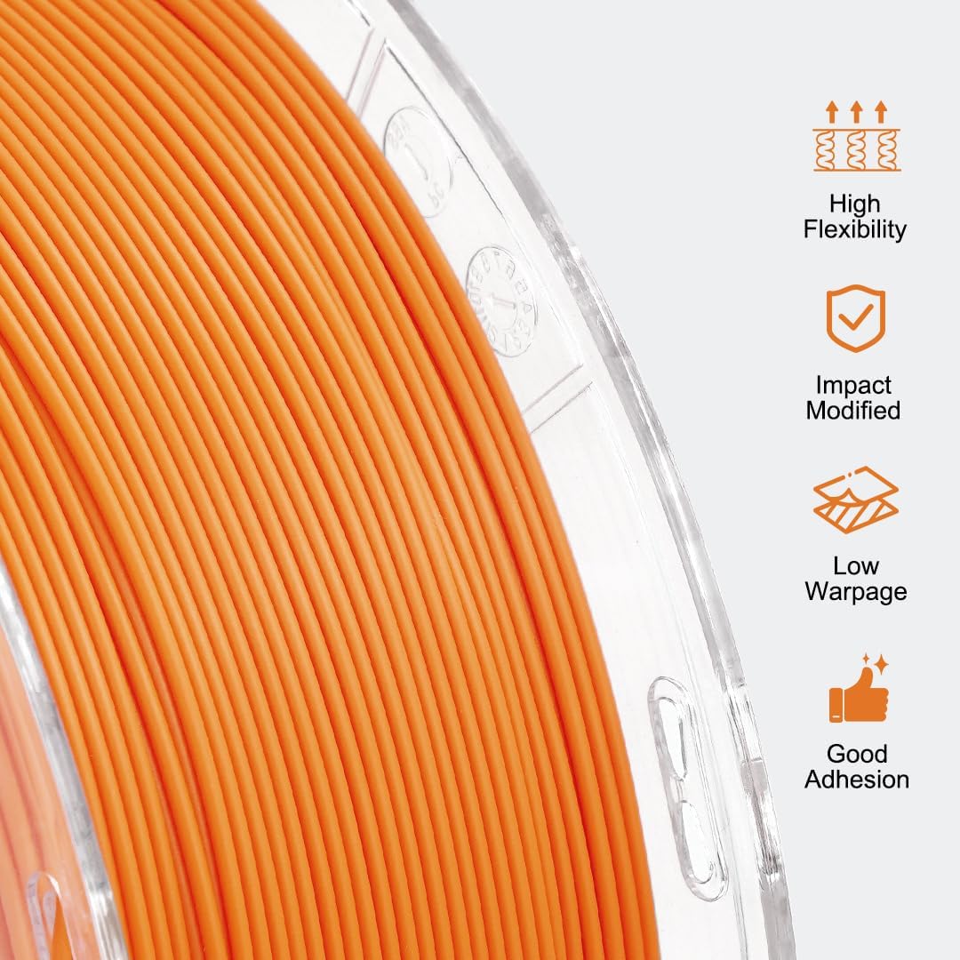 YXPOLYER Flexibles PLA Pro 3D-Drucker-Filament Schwarz für luftlose Basketbälle, leichtes und hochel