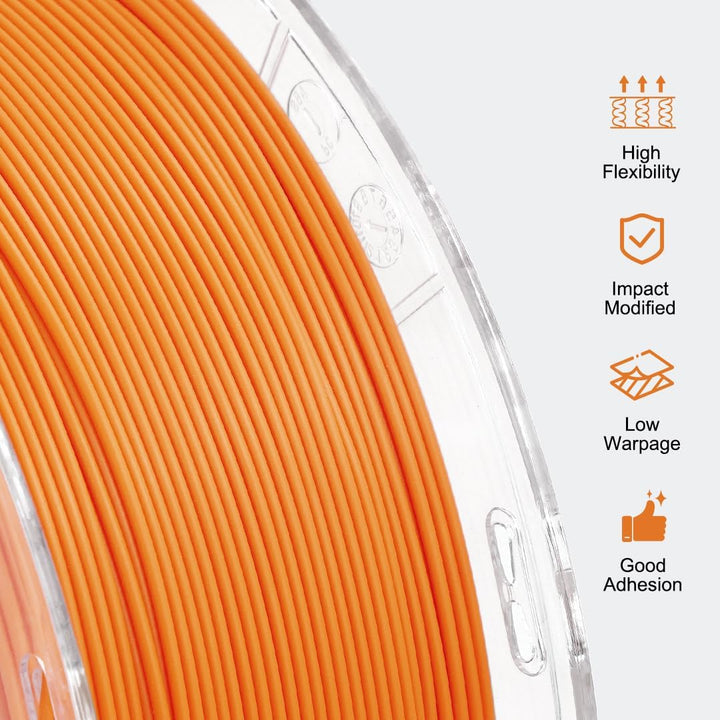 YXPOLYER Flexibles PLA Pro 3D-Drucker-Filament Schwarz für luftlose Basketbälle, leichtes und hochel