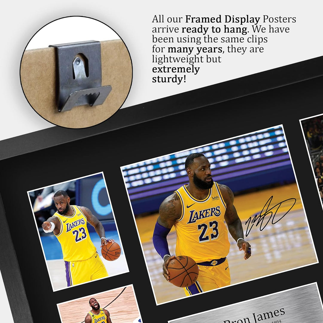 HWC Trading FR A3 LeBron James Lakers Geschenke Gedruckt, Signiert Autogramm-Präsentation-Display Fü