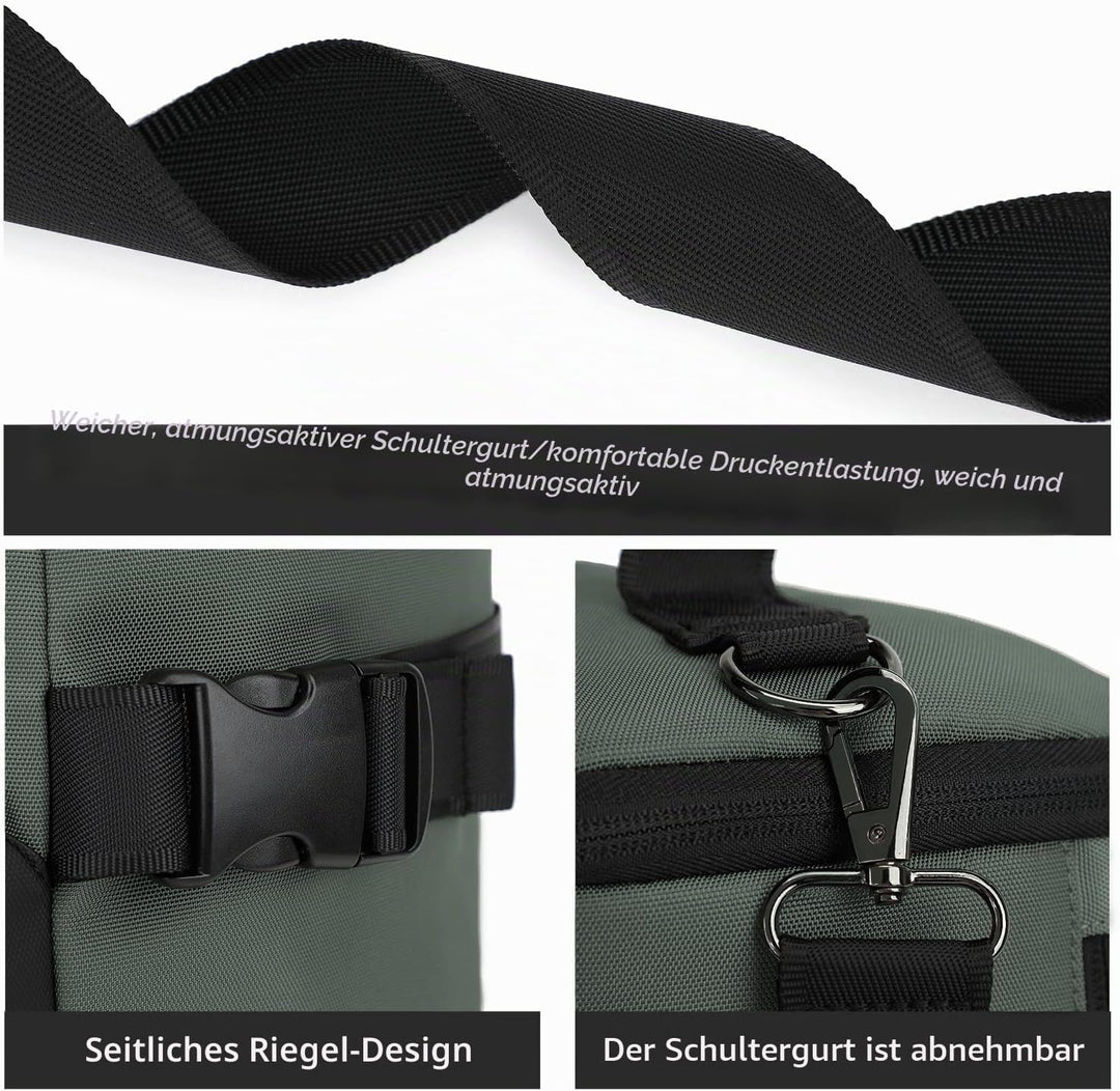 Sporttasche, Rucksack, 4-Wege, wasserdicht, mit Schuhfach für Reisen, Sport, Wandern, Laptop, Busine