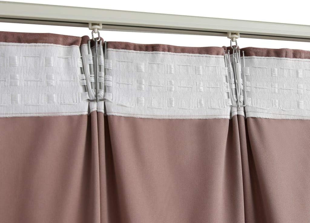 2 Stück Verdunkelungsvorhänge mit Haken 140x225 cm Samt Antik-Rosa Vorhang Blickdicht Gardine Curtai