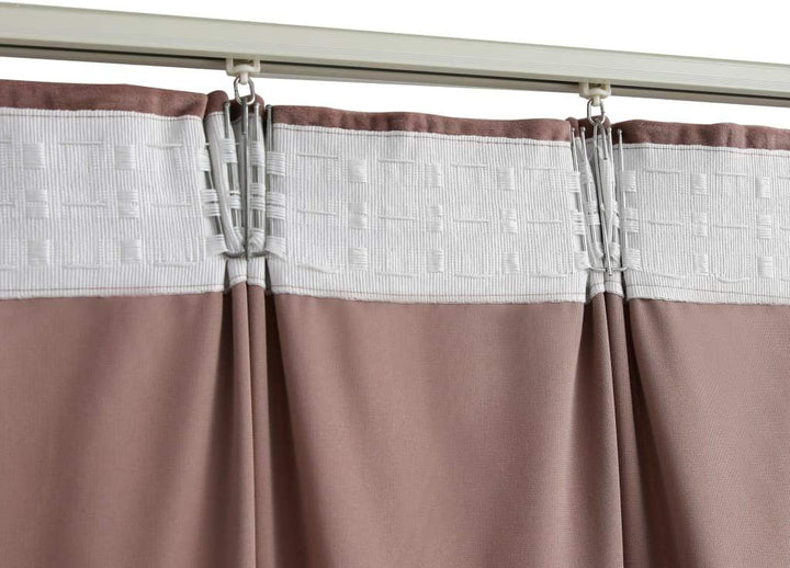 2 Stück Verdunkelungsvorhänge mit Haken 140x225 cm Samt Antik-Rosa Vorhang Blickdicht Gardine Curtai