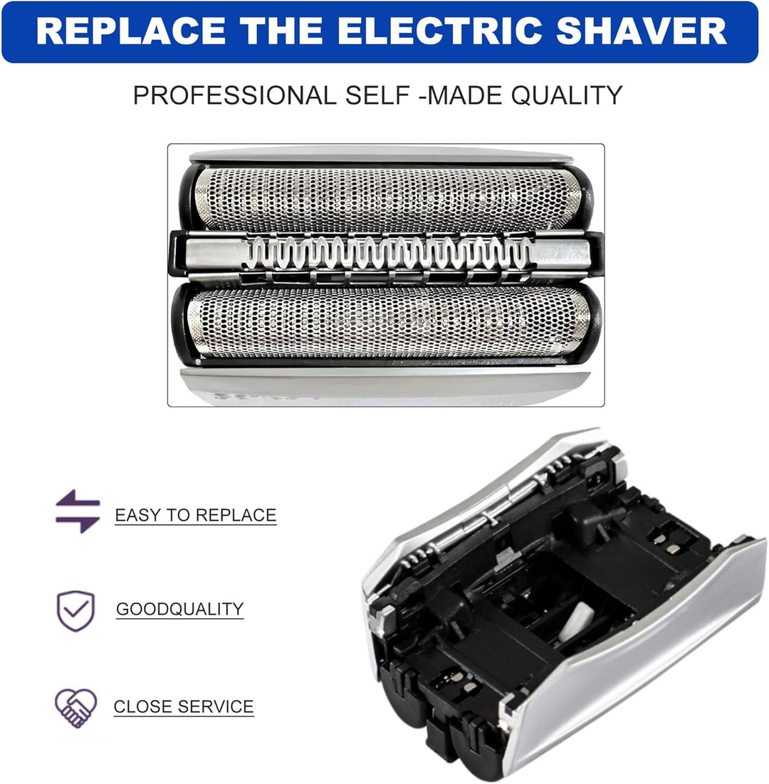 Scherkopf für Braun Series 8, Rasierer Kompatibilität mit Braun S8 83M Ersatzkopf, Zubehör für Herre