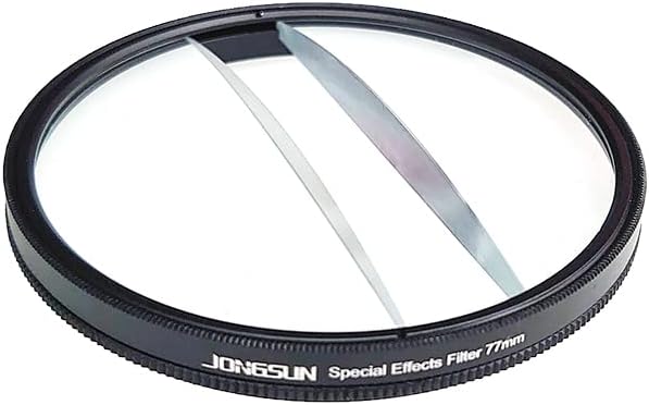 JONGSUN Doppelmondprisma Spezialeffektfilter 77mm FX Glass Glare Widescreen Film Anamorphotische DSL