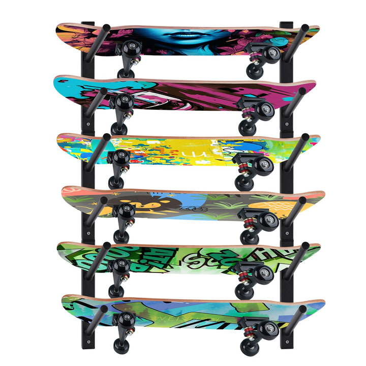 Bijun Wandhalterung für Skateboards, Wandaufsteller für Snowboard, Wandhalter für Ski, Horizontal, W