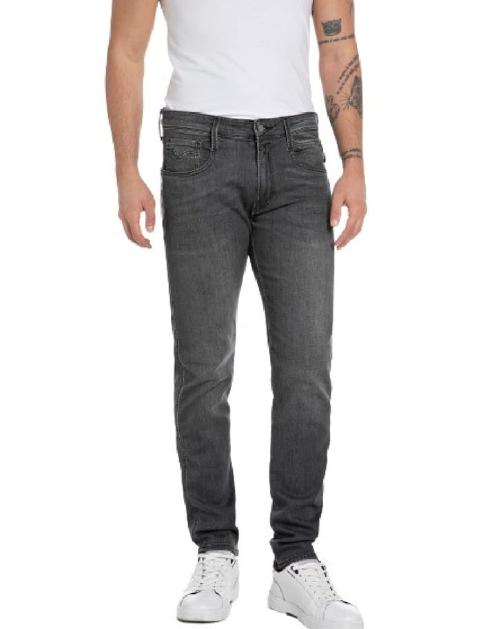 Replay Herren Jeans Anbass Slim-Fit 32W / 36L Medium Grey 096, 32W / 36L Medium Grey 096