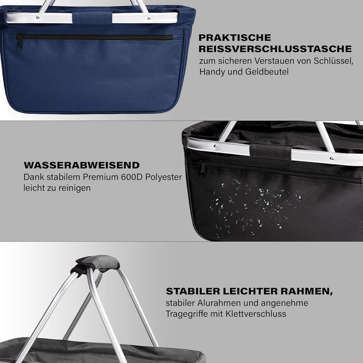 Einkaufskorb Beste Oma der Welt mit Name personalisiert - MAMA, MOM, TANTE, PAPA, OPA Geschenk faltb
