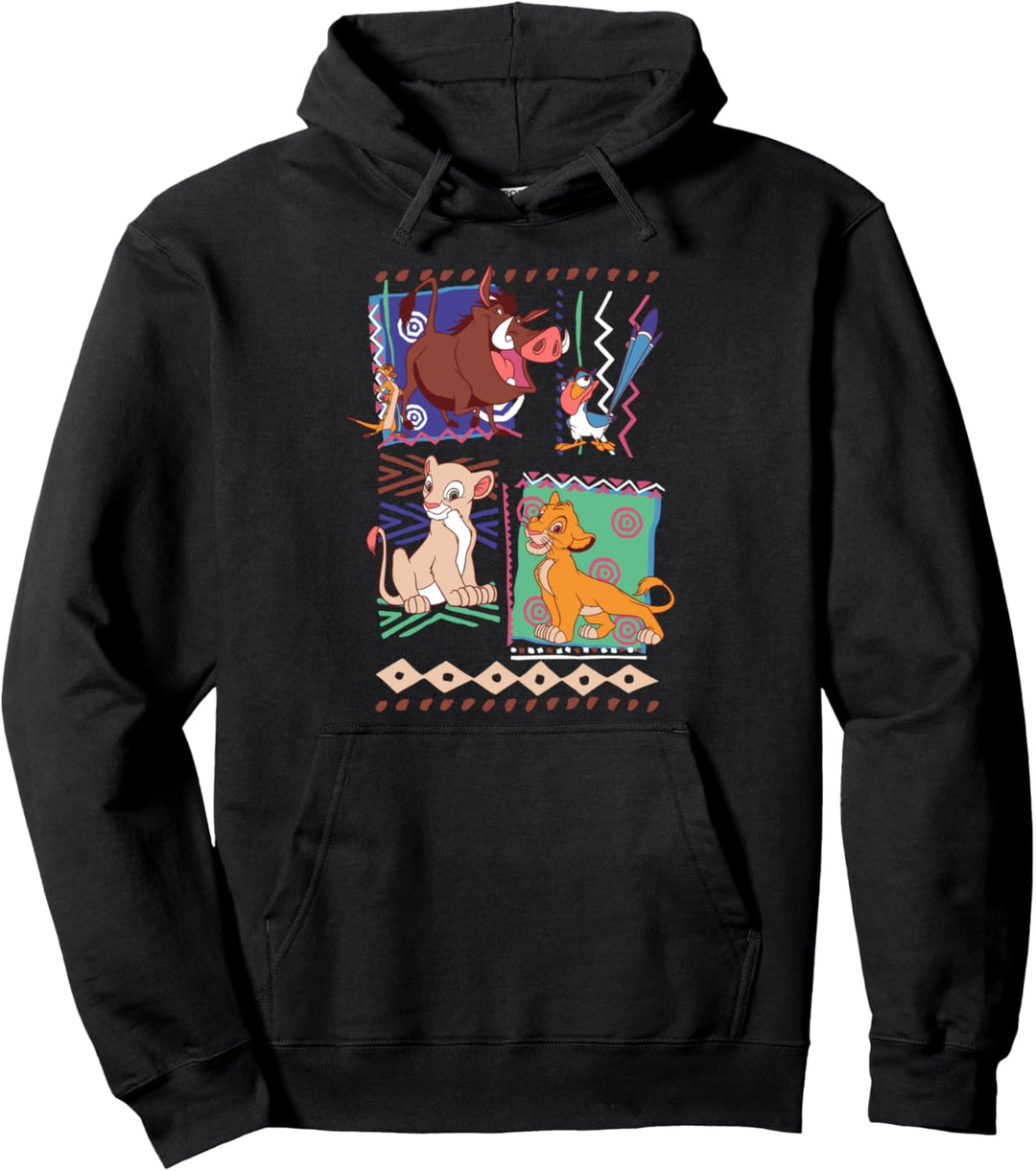 Disney The Lion King Group Shot Panels Pullover Hoodie