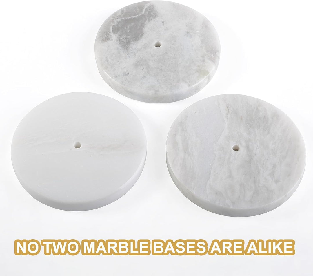 Afrikanischer Küchenrollenhalter Marmor Stehend für die Arbeitsplatte, Metallstange, 15 cm hoher Pap