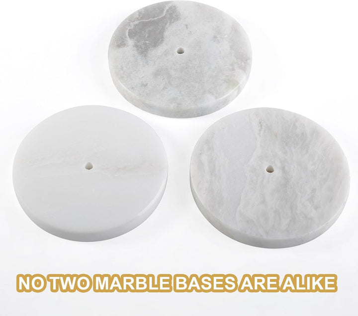 Afrikanischer Küchenrollenhalter Marmor Stehend für die Arbeitsplatte, Metallstange, 15 cm hoher Pap