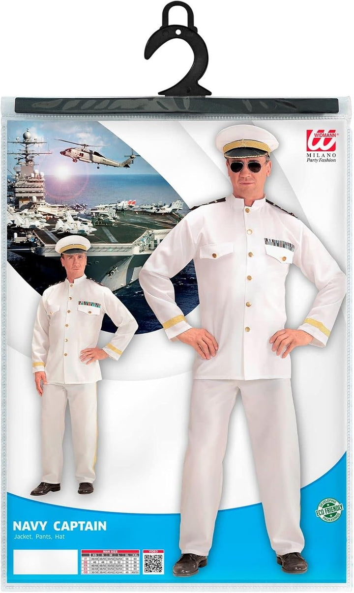W WIDMANN MILANO Party Fashion - Kostüm Marine Kapitän, Uniform, Matrose, Faschingskostüme XS, XS