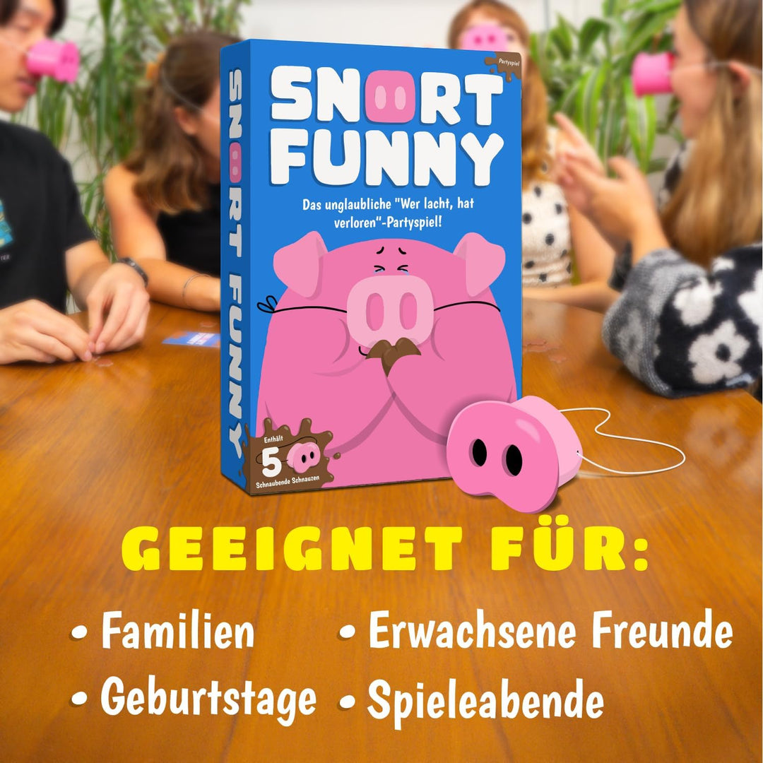 Lucky Egg Snort Funny - Partyspiele Für Erwachsene und Kinder - Wer Lacht, Hat Verloren – Familiensp