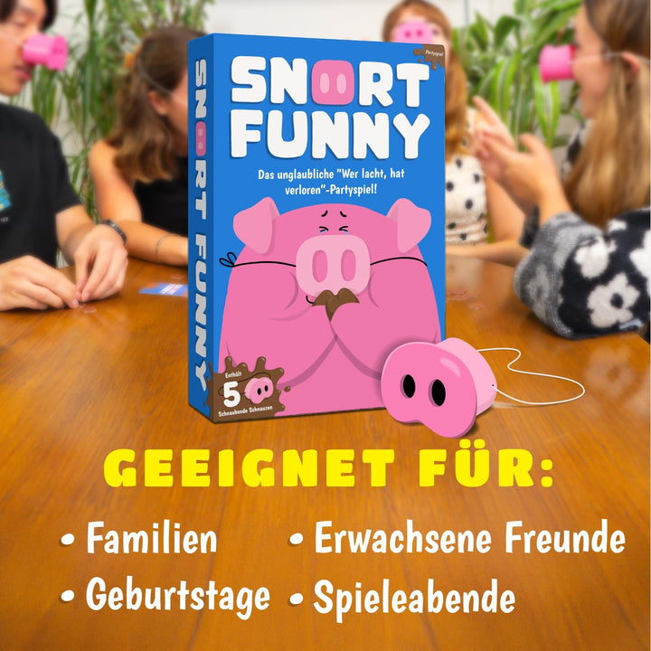 Lucky Egg Snort Funny - Partyspiele Für Erwachsene und Kinder - Wer Lacht, Hat Verloren – Familiensp