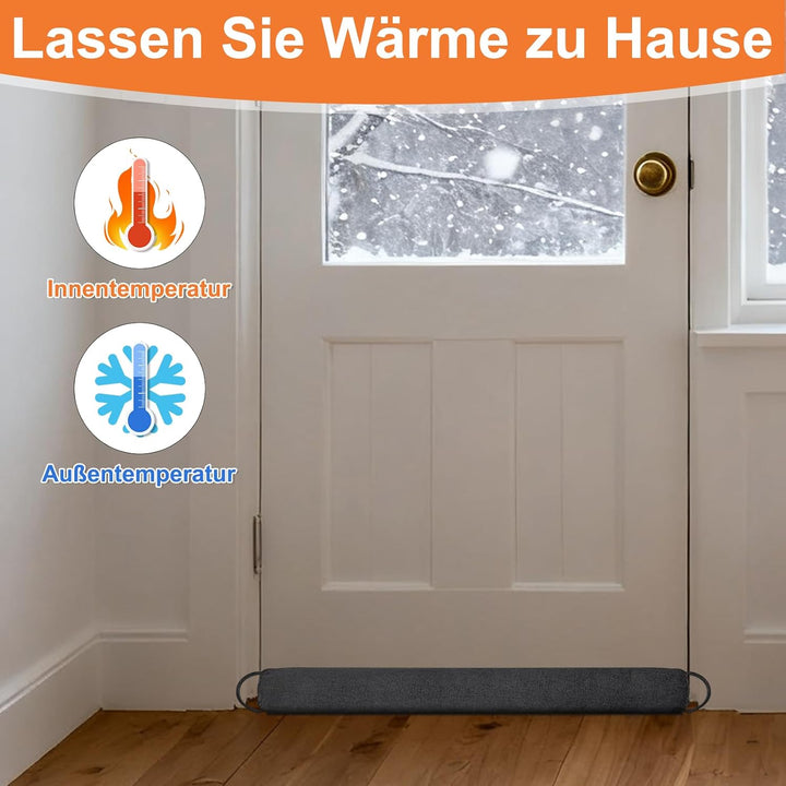 Zugluftstopper für türen,Schwerer Türzugstopper, 92 cm Zugluftstopper für Fenster Dreieck unter der