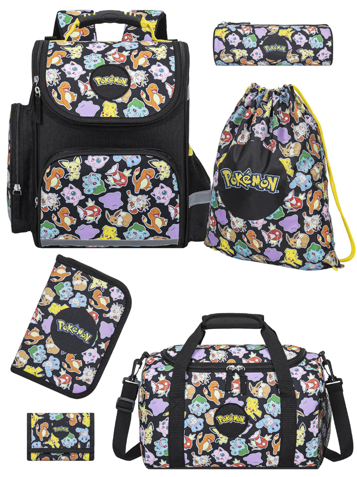 Familando Pokémon Schulranzen 1. Klasse · ergonomischer Tornister für Jungen und Mädchen · Pokemon S