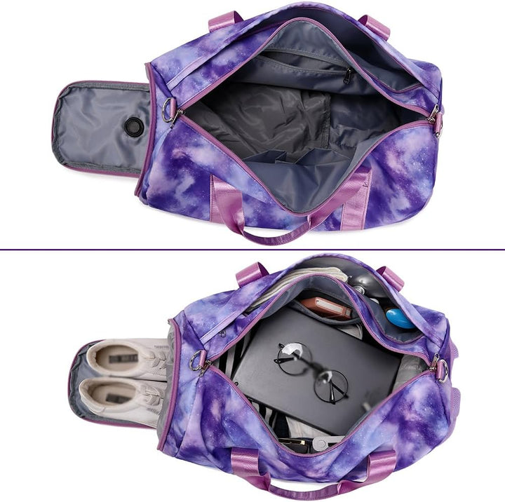 Kimwadalh Kinder Reisetaschen Mädchen Tanztasche Sporttasche Mädchen Schulsporttasche Mädchen Ballet