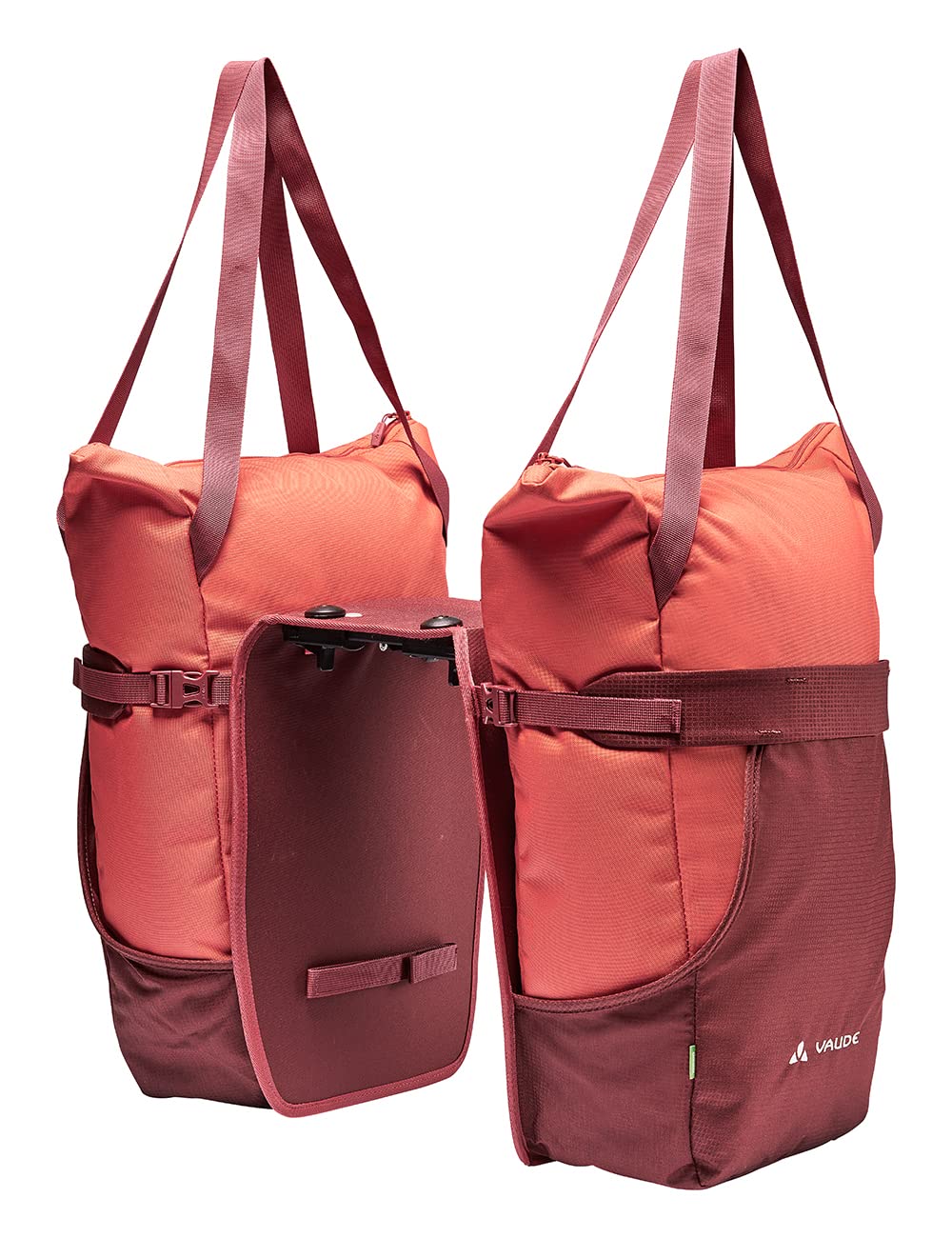 VAUDE TwinShopper - Fahrradtasche mit praktischer Shoppermöglichkeit, 44 Liter - Taschen einzeln nut