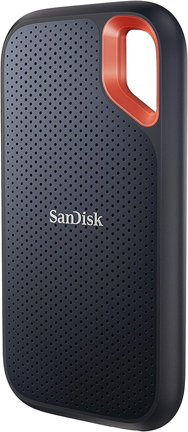 SanDisk Extreme Portable SSD 500 GB (tragbare NVMe SSD, USB-C, bis zu 1.050 MB/s Lesegeschwindigkeit