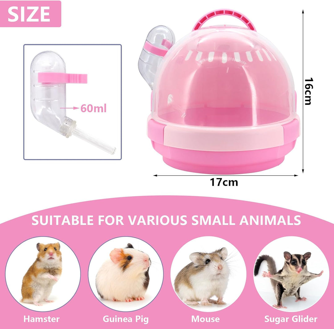 Hamster Carrier Käfig Portable Mäuse Travel Case Kunststoff Kleintier Carrier Ratte Carry Käfig mit