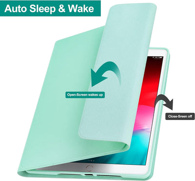 Qoosea Schutzhülle mit spanischer Tastatur für iPad 10,2 Zoll 9th 2021/ 8th Gen / 2020/7th Gen 2019/
