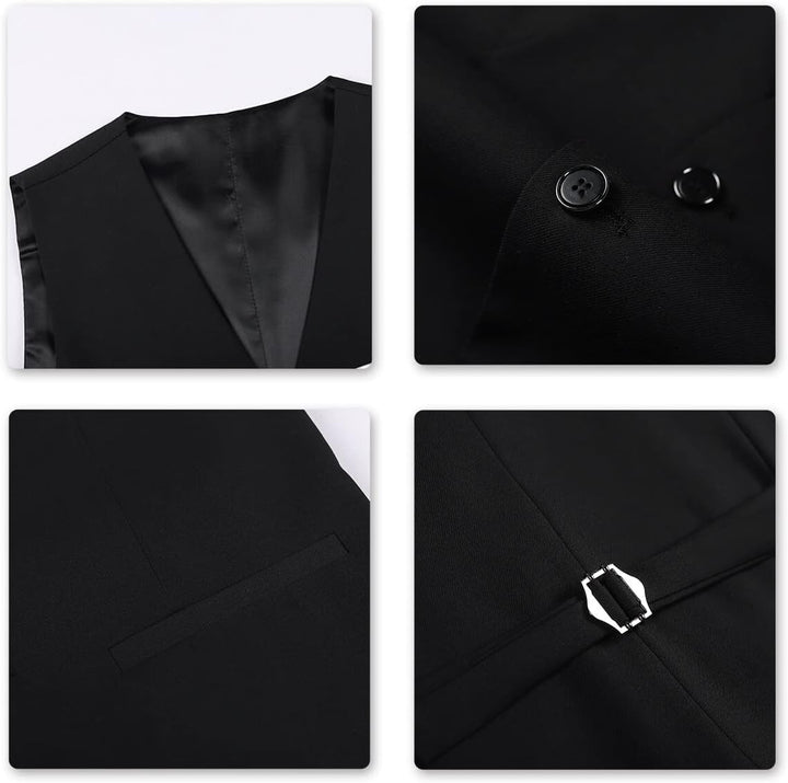 YOUTHUP Anzug Herren 3 Teilig Anzüge Slim Fit 2-Knopf Herrenanzug Modern Formell Sakko Weste Hose fü