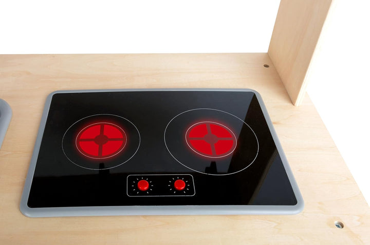 small foot 10749 Kinderküche modern aus Holz mit umfassender Ausstattung, Rollenspielzeug für Kinder