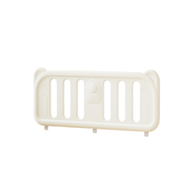habeig Bettgitter für Kinder, Rausfallschutz, 120 x 47 cm, 5-stufig Höhenverstellbar, Weiss, mit Met