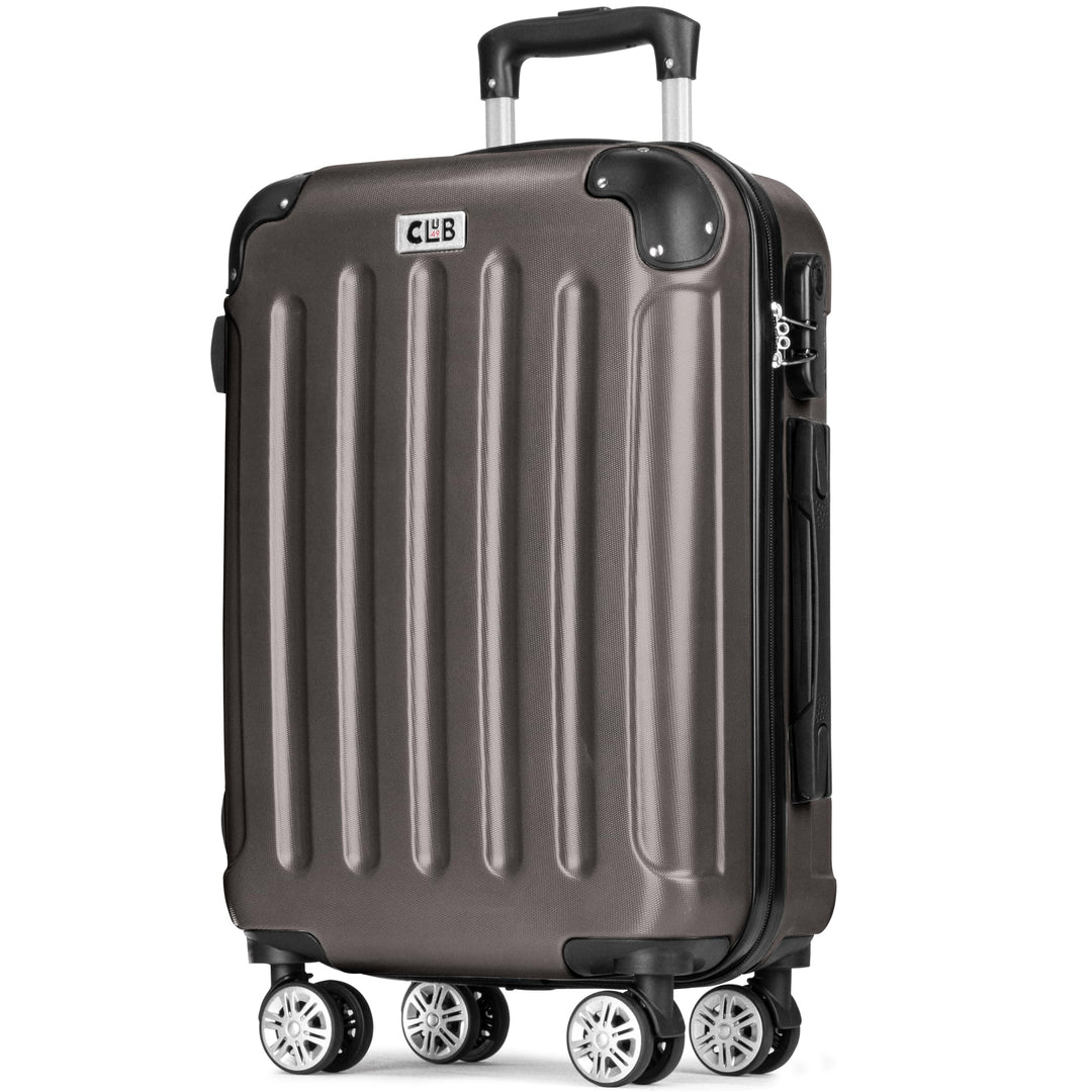 POSH Koffer mittelgross aus ABS - Leichter Hartschalen Trolley 65x45x25 cm - Reisekoffer 62L mit Zah
