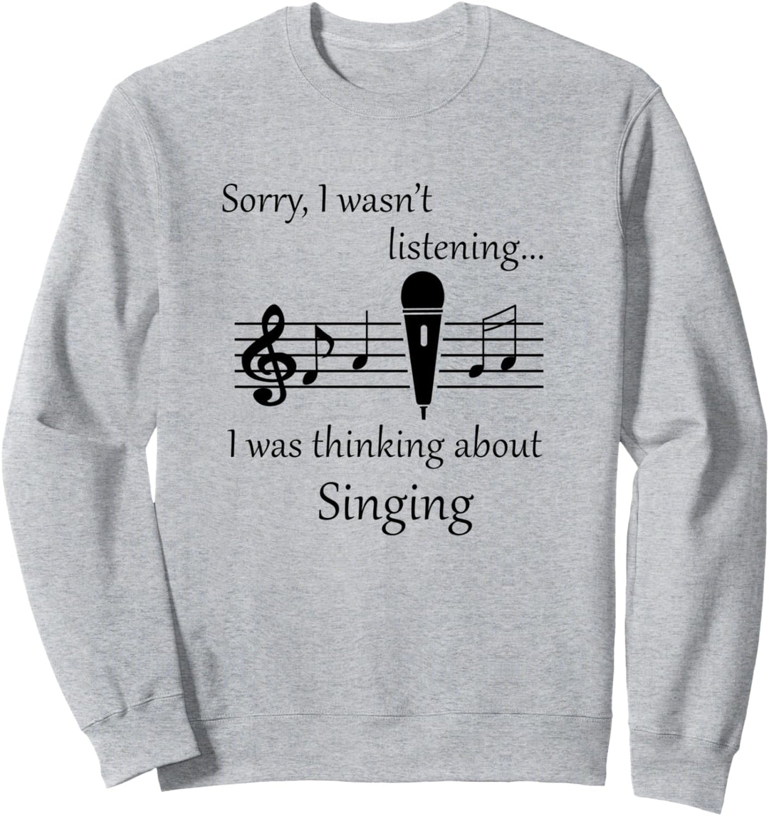 Über das Singen nachdenken Chor Sängerin Musiklehrerin Sweatshirt
