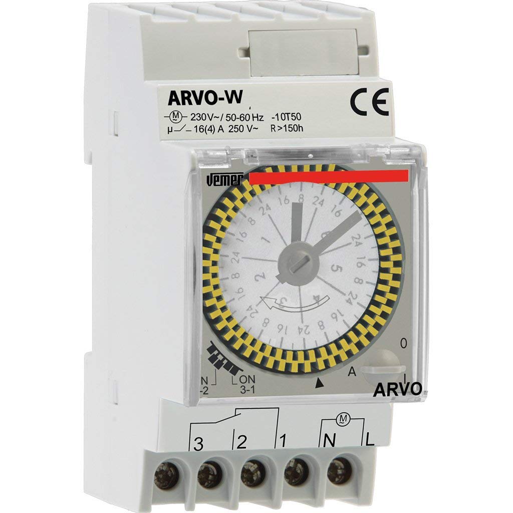 Vemer vp883300 Zeitschalter elektromechanisch arvo-w, hellgrau