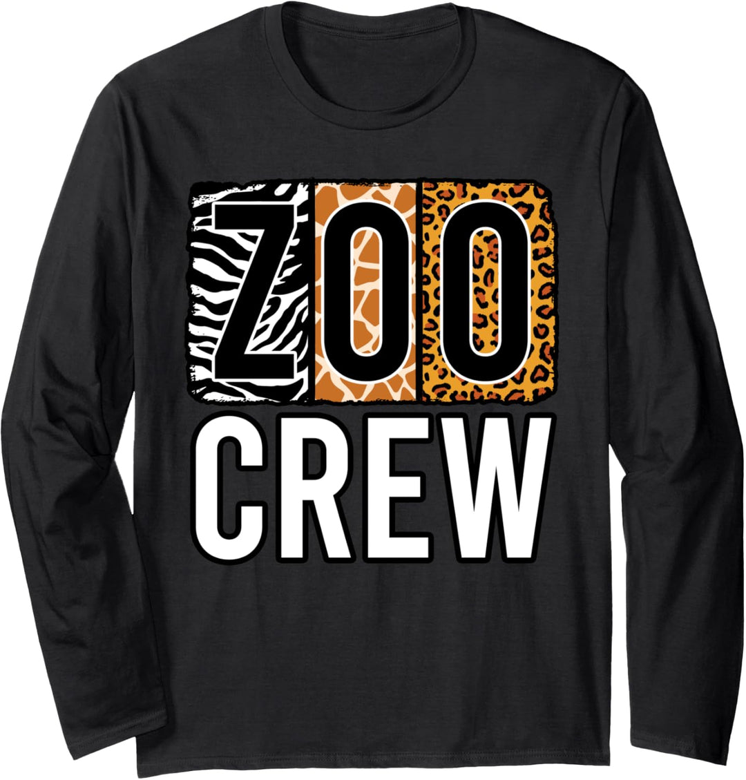 Zoo Crew Zookeeper Kostüm Safari Wildlife Tierpark Langarmshirt