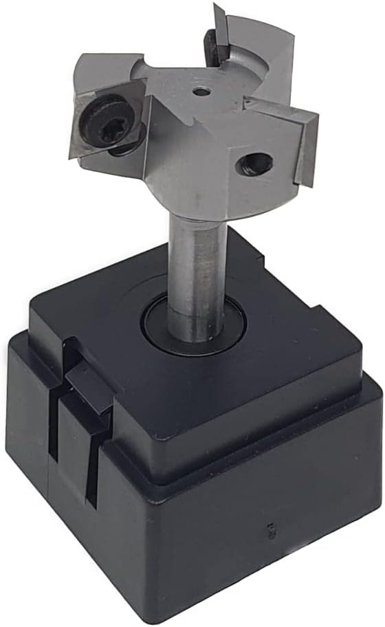 jjw-germany HM - Wendeplatten Planfräser Z=3 D= 35,0mm x 10,0mm Schaft 8,0mm Profi Planfräser für Ha