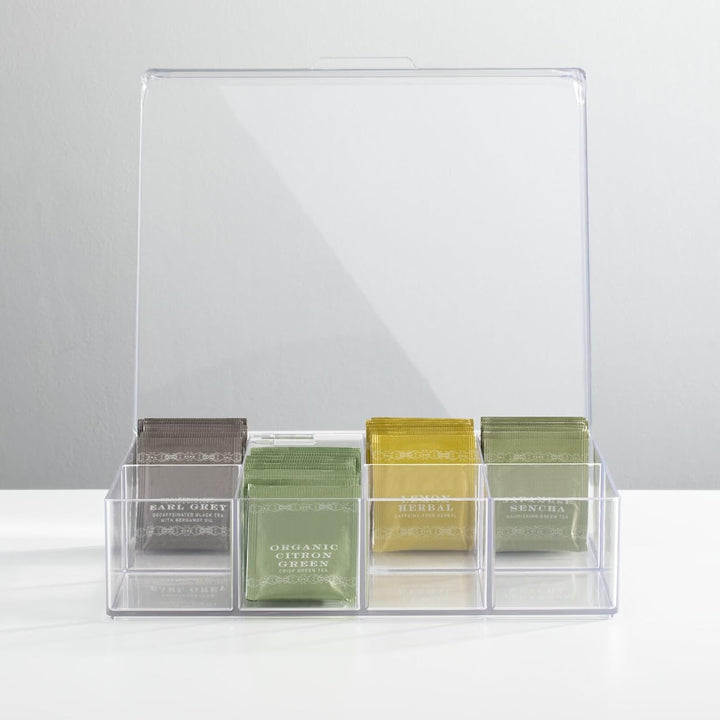 mDesign Küchen Organizer – praktischer Kasten mit Deckel für Küche und Speisekammer – Aufbewahrungsb