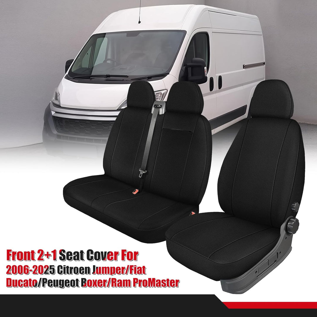 Sitzbezüge Auto für 2006-2025 FIAT Ducato Citroen Jumper- 2+1, Autositzbezüge Auto-Sitzschoner Schon
