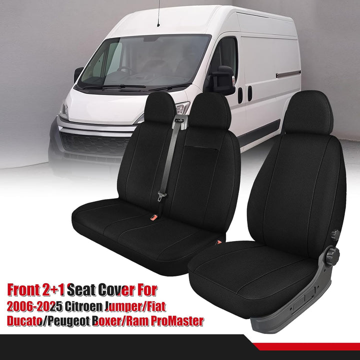 Sitzbezüge Auto für 2006-2025 FIAT Ducato Citroen Jumper- 2+1, Autositzbezüge Auto-Sitzschoner Schon