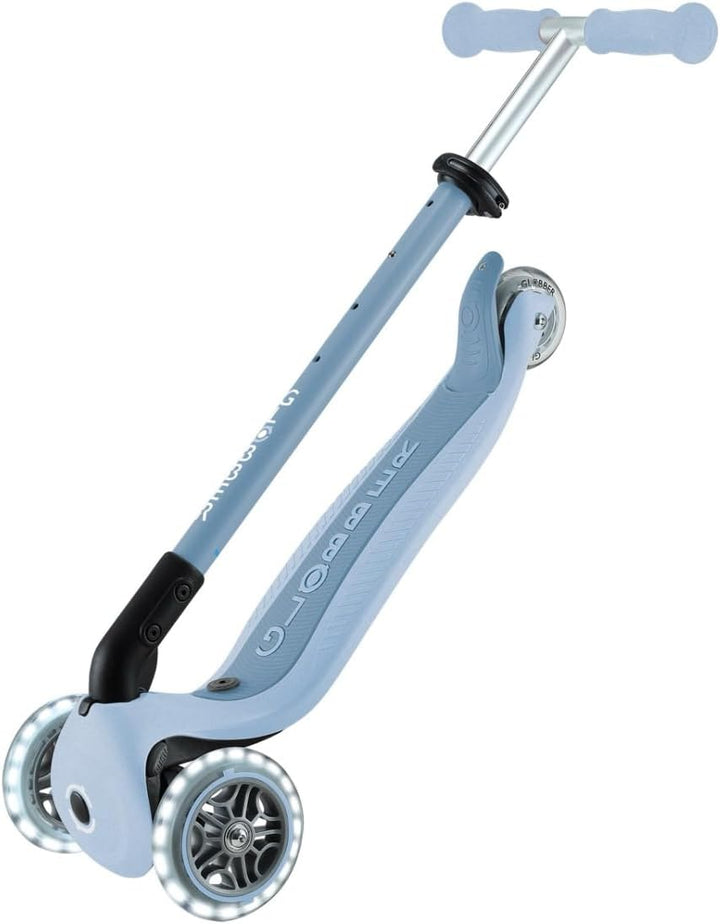 GLOBBER GO-UP Active Lights ECO 3in1 – Tretroller, Dreirad und Laufrad für Kinder – höhenverstellbar