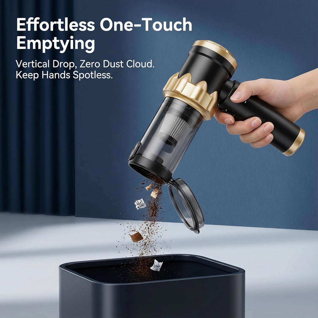 Handstaubsauger, 22000Pa Handstaubsauger Akku, Autostaubsauger mit Bürstenloser Motor, Auto Kabellos