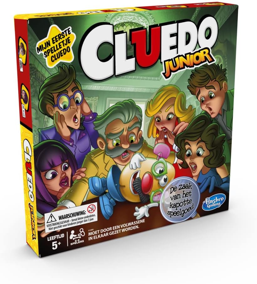Hasbro Gaming Cluedo Junior Brettspiel für Kinder (Sprache Niederländisch)