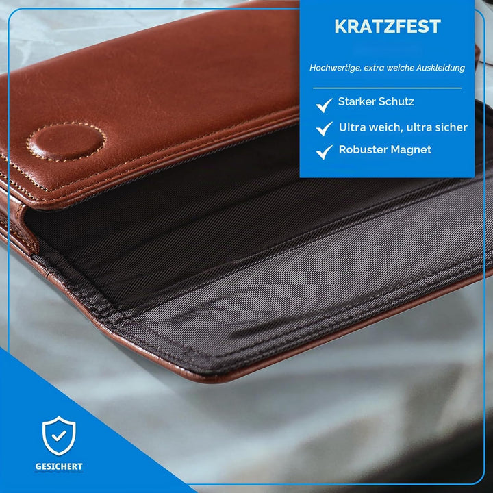 Echt Leder Handyholster Kompatibel Mit Samsung Galaxy S25+, S25 S24 S23 Ultra Handyhalter Herren Gür