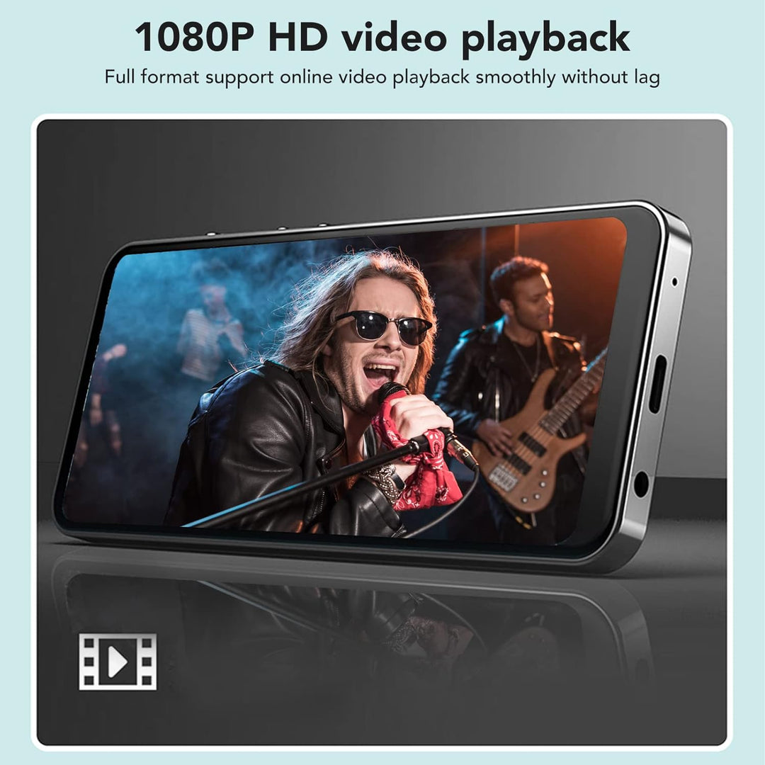 WiFi MP4 Player mit Bluetooth, 4 Zoll Voll Touchscreen MP4 MP3 Player mit Drahtloser Übertragungsfun