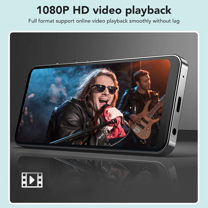 WiFi MP4 Player mit Bluetooth, 4 Zoll Voll Touchscreen MP4 MP3 Player mit Drahtloser Übertragungsfun