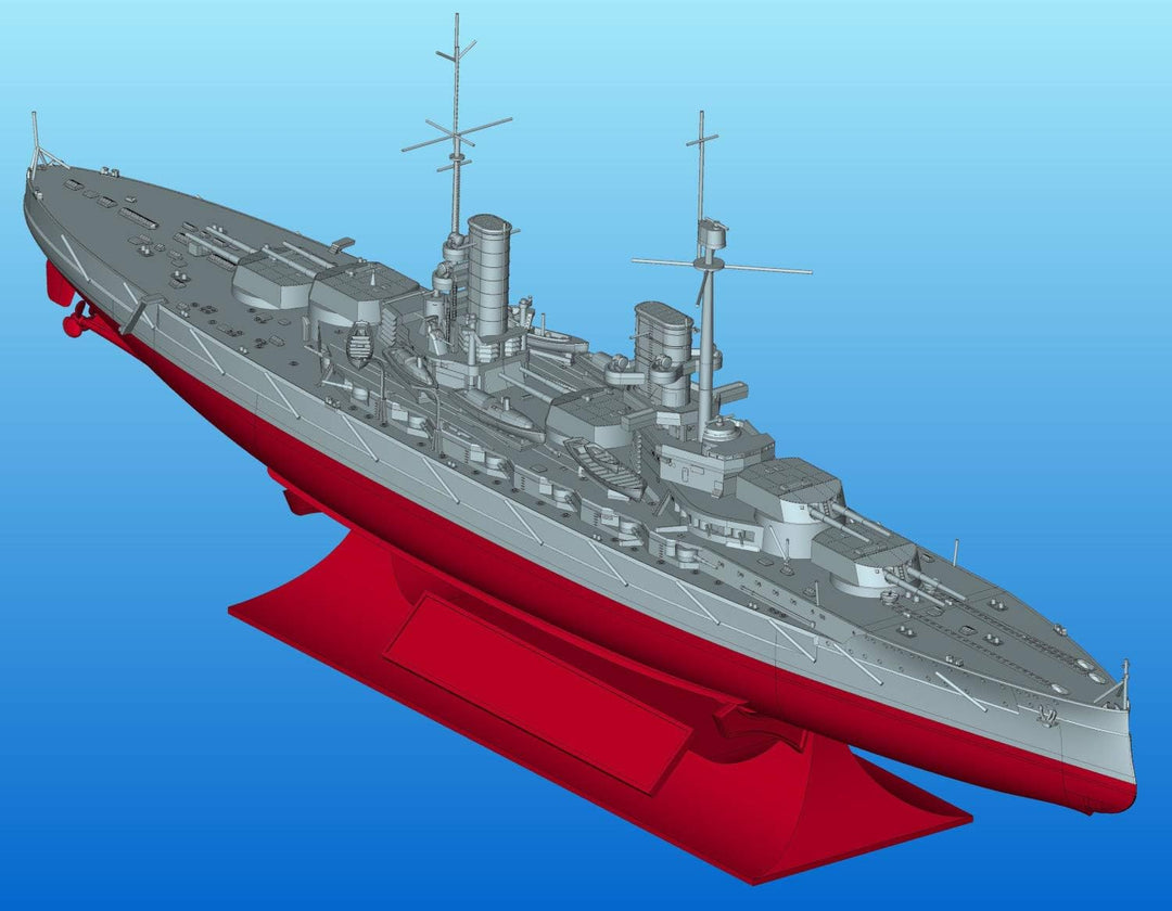 ICM S.016 Modellbausatz Kronprinz Fullhull & Waterline WWI German Battleship, Schwarz, Mittel