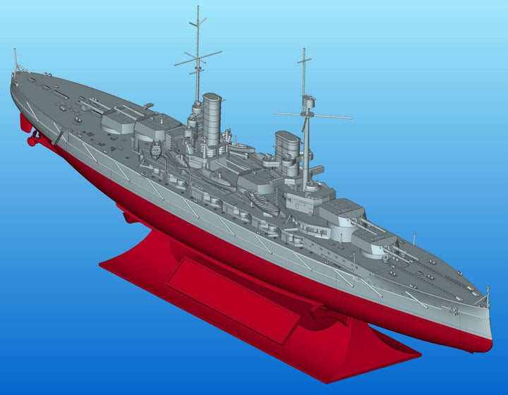 ICM S.016 Modellbausatz Kronprinz Fullhull & Waterline WWI German Battleship, Schwarz, Mittel