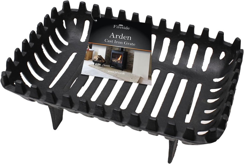 JVL Arden Kamin-Grillrost aus Gusseisen, 40,6 cm, Schwarz, 37 x 27 x 16 cm, Arden