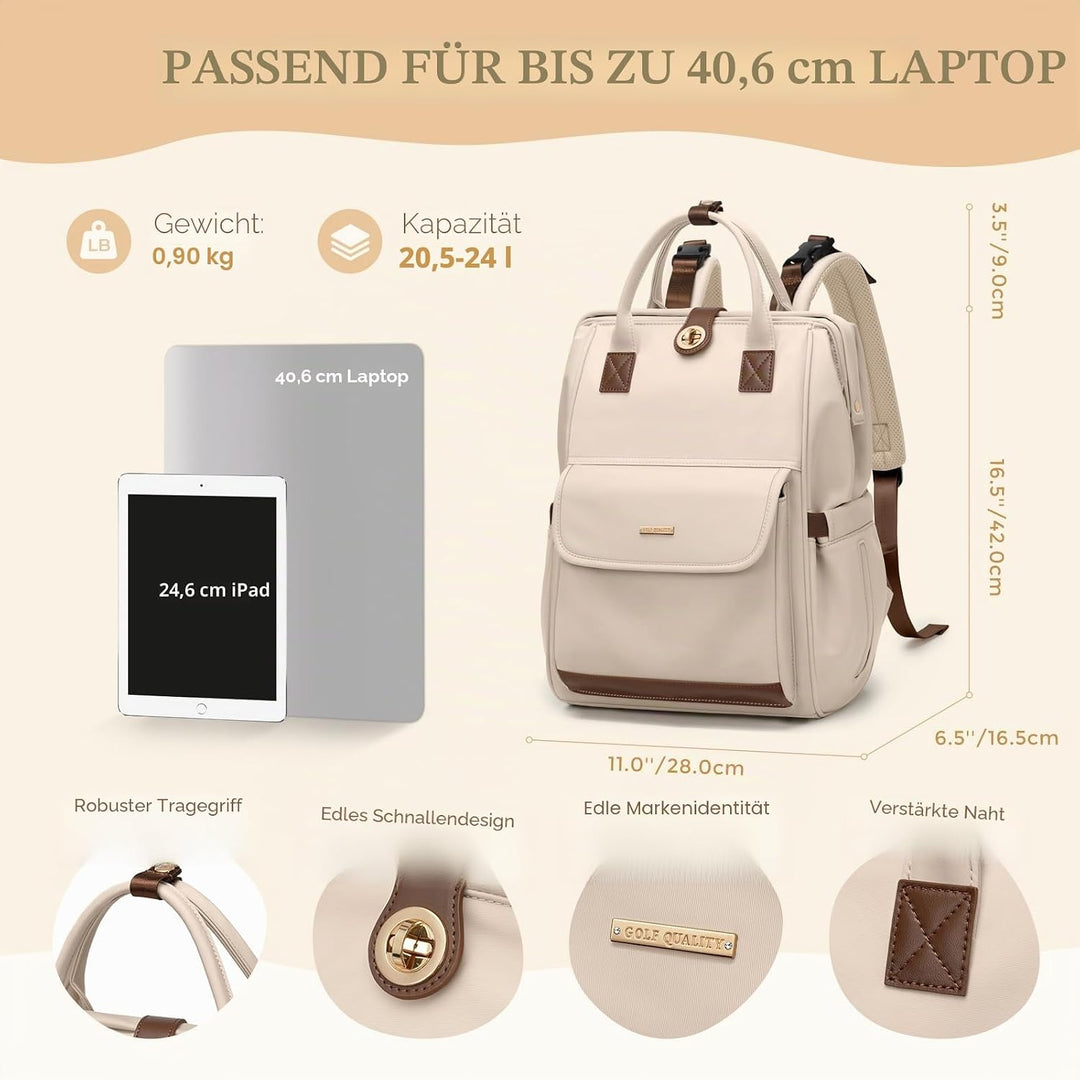 Wickeltasche, Rucksack, multifunktional, wasserabweisend, mit Haken, lässige Wickeltasche zum Aufhän