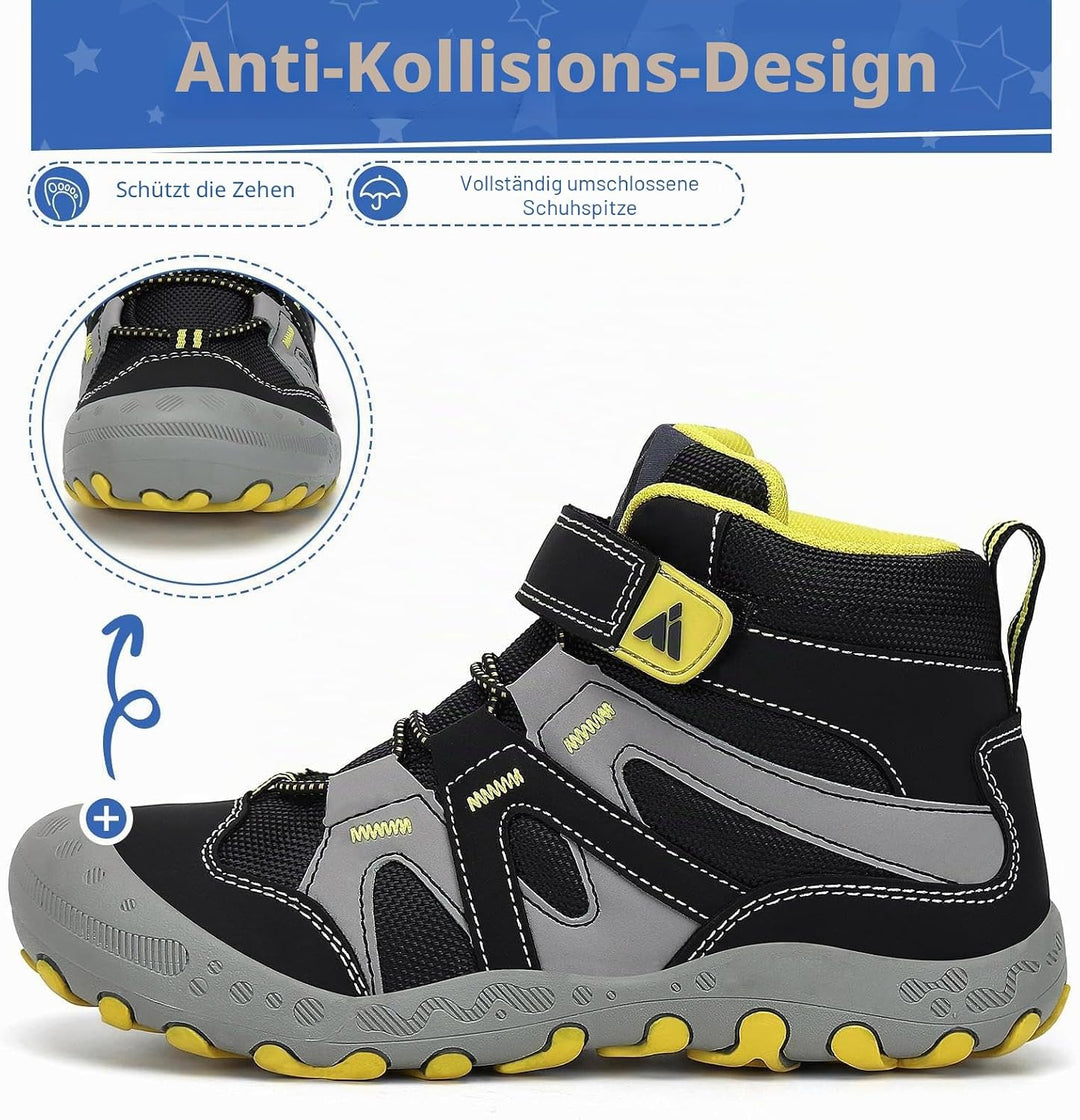 Mishansha Kinder Wanderschuhe rutschfest Trekkingschuhe Jungen Atmungsaktiv Outdoor Walkingschuhe Gr